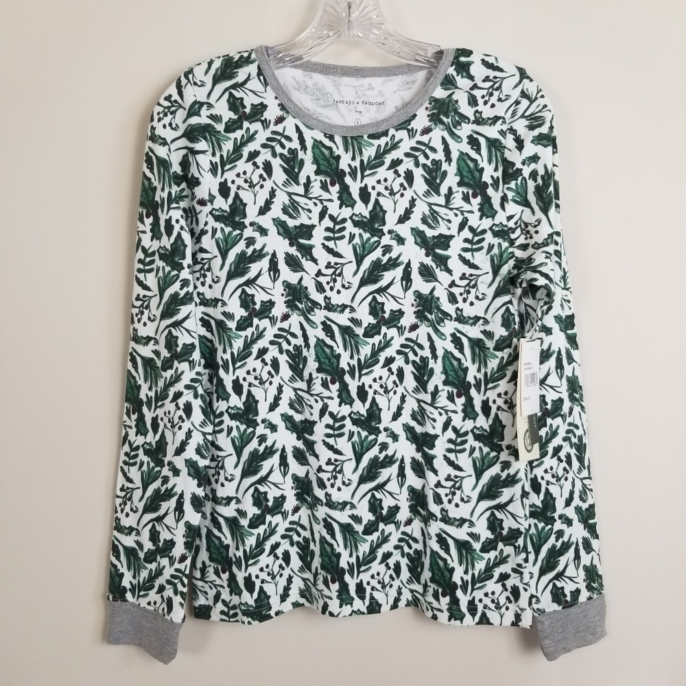Stitch Fix Threads 4 Thought Sleep Holly Print Top Organic Cotton Small NWT